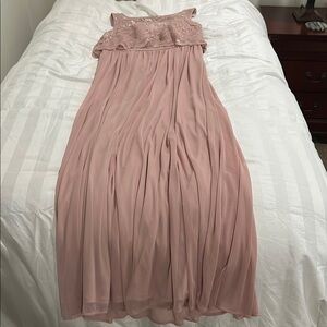 R & M Richards Pink Maxi Dress